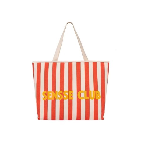 Tote Canvas Kẻ Sọc - Ảnh 2
